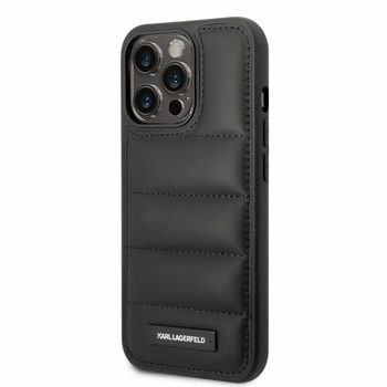 Quilted Puffy Metal Logo за iPhone 14 Pro Max