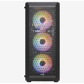 Кутия AeroCool Beam V2 (BEAM-G-BK-V2), ATX/mATX/mITX, 1x USB 3.0, с прозорец, черна, без захранване | JAR Computers Aerocool Beam V2 BEAM-G-BK-V2