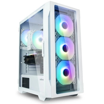 Кутия Zalman i3 NEO TG White, ATX/mATX/Mini-ITX, 2x USB 3.0, 4x 120mm A-RGB Effect, с прозорец, бяла, без захранване | JAR Computers Zalman i3 NEO TG White ZM-I3-NEO-TG-White