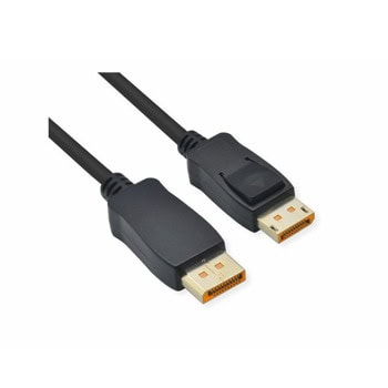 Кабел Roline 11.04.6021, от DisplayPort(м) към DisplayPort(м), 1.5m, черен, 10K@60Hz | JAR Computers кабел roline 11.04.6021