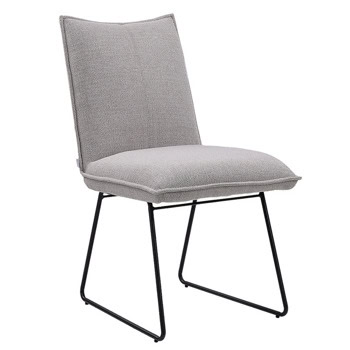 Трапезен стол Carmen LABIN, до 100kg., дамаска, прахово боядисана метална база, бежов | JAR Computers Carmin LABIN - бежов