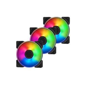 Вентилатор 120mm Fractal Design Prisma AL-12 PWM RGB (3-pack), 4-pin, 2000rpm, 3 бр. | JAR Computers Fractal Design Prisma AL-12 PWM RGB 3 бр