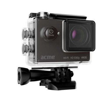 Спортна Екшън камера Acme VR05, Full HD(30FPS), 2.0" (5.08 cm) LCD дисплей, 12 Mpix, Wi-Fi, microSD слот, micro HDMI, micro USB | JAR Computers Acme VR05 Full HD sports action camera