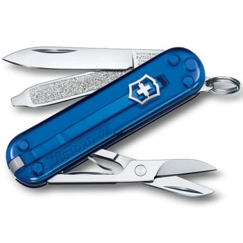 Джобен нож Victorinox Classic SD Transparent Deep Ocean, син | JAR Computers Victorinox Classic SD Transparent Deep Ocean