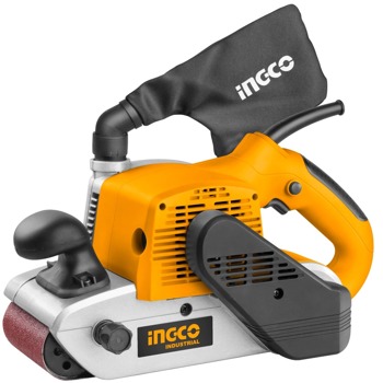 Лентов шлайф INGCO PBS12001, 1200W, 500m/min, торбичка за събиране на прах, система за бърза смяна на лентата, оранжев | JAR Computers INGCO PBS12001