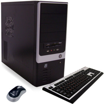 Настолен компютър PC Max M2005ICDDR75A4096, AMD Athlon64 X2 7750+ 2.7GHz, 4GB RAM, 750GB HDD, DVDRW, VGA GeForce 9800GT 1GB/DDR3, SB5.1, Lan1000, Card Reader, OpticalMouse & KBD, 2г. гаранция | JAR Computers PC Max M2005ICDDR75A4096