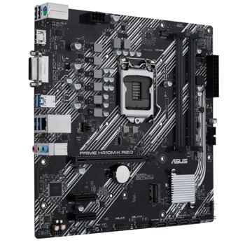 Дънна платка Asus PRIME H410M-K R2.0, H410, LGA1200, DDR4, PCI-E 3.0 (HDMI, DVI), 4x SATA 6Gb/s, 1x M.2, 4 x USB 3.2 Gen 1 ports, mATX | JAR Computers Asus PRIME H410M-K R2.0