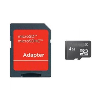 Карта памет 4GB SanD Micro SD + Adapter | JAR Computers MICRO SD + ADAPTER 4 GB SanD - 62004