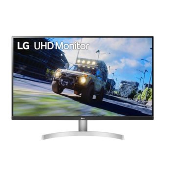 Монитор LG 32UN500-W, 31.5"(80.01cm) VA панел, 4K UHD, 4ms, 3000:1, 350cd/m2, 1x Display Port, 2x HDMI | JAR Computers LG 32UN500-W
