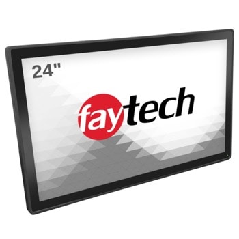 Индустриален Тъч Монитор Faytech 1010502021 FT24TMBCAPOB, 24" (60.96 cm) Full HD LED Capacitive multi-touch панел, HDMI, DVI-D, VGА | JAR Computers Faytech 1010502021 FT24TMBCAPOB