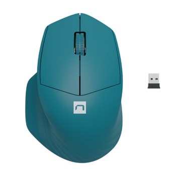 Мишка Natec Siskin 2, оптична (1600dpi), безжична, Bluetooth, USB, синя | JAR Computers Мишка Natec Siskin 2 Blue NMY-1971