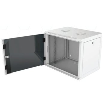 Комуникационен шкаф Security Professionals MR.WTC16U60MN.02, 19", 16U, 565 x 600 x 755, стенен монтаж, товароносимост 80кг, отваряеми странични панели, стъклена врата, вентилационни отвори, сив | JAR Computers Security Professionals MR.WTC16U60MN.02
