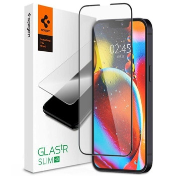 Протектор от закалено стъкло Spigen Glass.Tr Slim за Apple iPhone 13/13 Pro, прозрачен | JAR Computers Spigen Glas.tR SLIM HD AGL03392