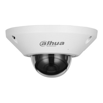 IP камера Dahua IPC-EB5541-AS, куполна Fisheye, 5 Mpix(2592x1944@25FPS), 1.4mm обектив, H.265+/H.265/H.264+/H.264/H.264H/H.264B/MJPEG, външна IP67/IK10, вграден микрофон, microSD до 256GB | JAR Computers Dahua IPC-EB5541-AS