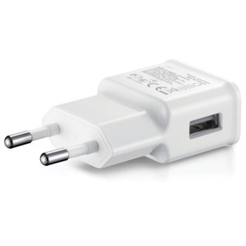 14849 5V/1A 220V 1 x USB с Type-C кабел бял