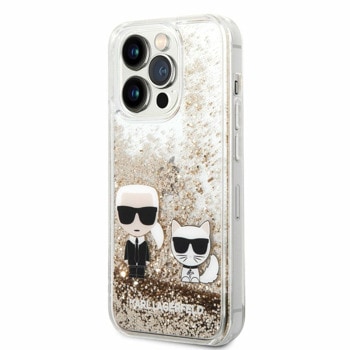 Glitter Karl and Choupette за iPhone 14 Pro Max