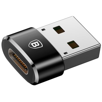 Преходник Baseus CAAOTG-01, от USB A(м) към USB C(ж), черен | JAR Computers Baseus CAAOTG-01