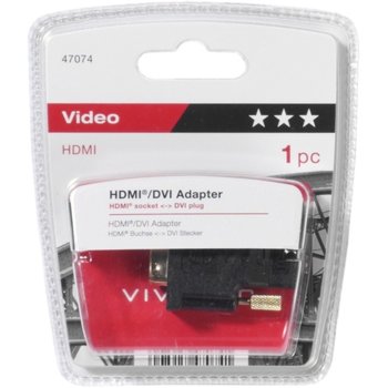 Vivanco 47074 HDMI/DVI-Адаптер, HDMI F - DVI M