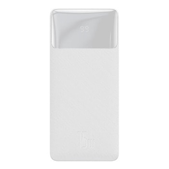 Bъншна батерия /power bank/ Baseus Bipow Black (PPDML-K02), 30 000mAh, бяла, 2x USB-A, 1x USB-C, LED дисплей image