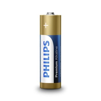 Philips Premium Alkaline AA, 1.5V, 4бр