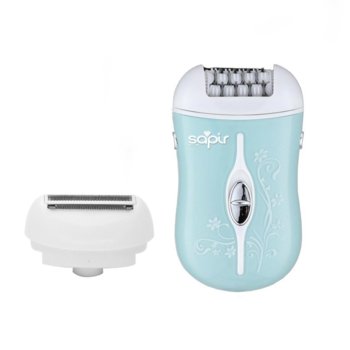 Епилатор Sapir SP 1811 D2, 2 скорости, бръснеща глава, син | JAR Computers Епилатор с бръснеща глава SAPIR SP 1811 D2