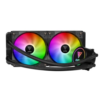 Водно охлаждане за процесор Gamdias Aura GL240, съвместимост със сокети Intel LGA 1700/1200/115x/1366/2066 & AMD AM5/AM4/AM3/FM2 | JAR Computers водно охлаждане gamdias aura gl240