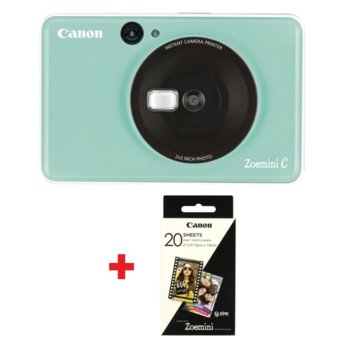 Canon Zoemini C Mint Green + ZINK Photo Paper Pack