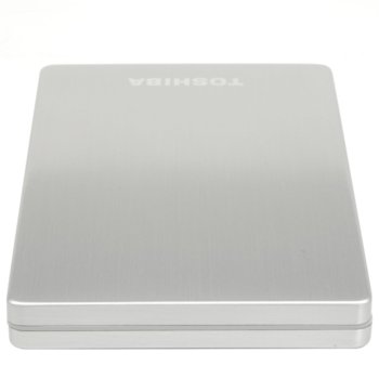 Твърд диск 1000GB Toshiba STOR.E ALU 2S, сребрист, 2.5" (6.35 cm), външен, USB3.0 (+захранване през USB) | JAR Computers 1000GB Toshiba STOR.E ALU 2S