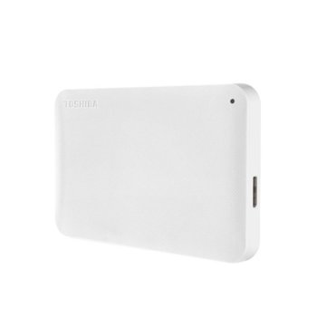 Твърд диск 1TB Toshiba Canvio Ready, външен, 2.5" (6.35 cm), USB 3.0, бял | JAR Computers Toshiba Canvio Ready 1TB White