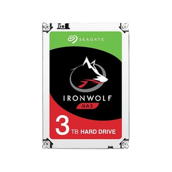 Твърд диск 3TB Seagate IronWolf ST3000VN006, SATA 6Gb/s, 5400 rpm, 256MB кеш, 3.5" (8.89 cm) | JAR Computers Seagate IronWolf, 3.5'' 3TB 5400RPM, 256MB NAS