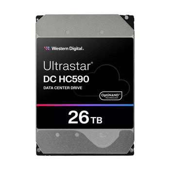 Твърд диск 26TB, Western Digital Ultrastar DC HC590, SAS 6Gb/s, 7200 rpm, 512MB кеш, 3.5" (8.89 cm) | JAR Computers Western Digital Ultrastar DC HC590 3.5inch 26TB SA