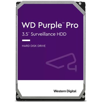 Твърд диск 14TB Western Digital Purple Pro Surveillance (WD141PURP), SATA 6Gb/s, 7200rpm, 512MB, 3.5" (8.89 cm) | JAR Computers WD Purple Pro Surveillance WD141PURP