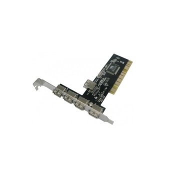Контролер PCI към 4x USB2.0, 17453 | JAR Computers Карта PCI към USB - 17453