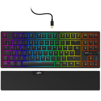 Клавиатура Hama uRage Exodus 860, механична, Outemu Red суич, гейминг, RGB подсветка, черен, USB | JAR Computers Hama uRage Exodus 860 Red Switch 186076