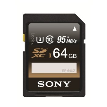 Sony 64GB SD, Ultra High Speed, UHS-1