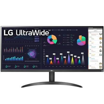 Монитор LG 34WQ500-B, 34" (86.36cm) IPS панел, 100Hz, UltraWide Full HD, 5ms, HDR10, 400cd/m2, DisplayPort, HDMI | JAR Computers LG 34WQ500-B