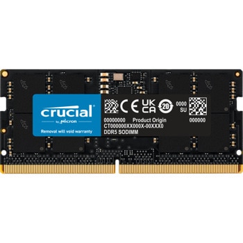 Памет 16GB DDR5 4800MT/s, SO-DIMM, Crucial CT16G48C40S5, 1.1V | JAR Computers Crucial DDR5 16GB 4800MHz CL40 SO-DIMM 1.1V