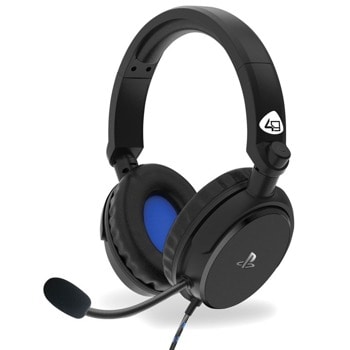 Слушалки 4Gamers PRO4-50S, микрофон, гейминг, 40mm драйвери, AUX, черни | JAR Computers 4Gamers PRO4-50S black