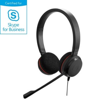 Слушалки Jabra Evolve 20 UC Stereo USB NC, Microsoft Lync оптимизирани, пасивно неутрализиране на шумa, USB, черни | JAR Computers Jabra Evolve 20 UC Stereo USB NC 4999-829-209