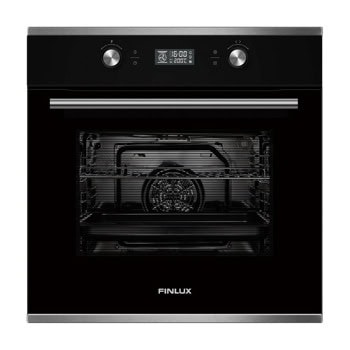 Фурна за вграждане Finlux FX 965 A IX, клас A, 70л. обем, хидролитично почистване, 9 функции, таймер, черна | JAR Computers Finlux FX 965 A IX