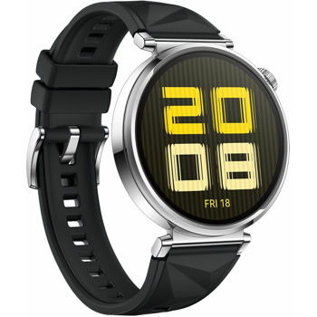 Смарт часовник Huawei Watch GT5 41мм Jana-B19F (Black Fluoroelastomer), 1.32" (3.35cm) AMOLED дисплей, Bluetooth, GPS, оптичен сензор за пулс, до 7 дни време на работа, 5ATM, черна флуороеластомерна каишка | JAR Computers Huawei Watch GT5 Jana-B19F Black Fluoroelastomer
