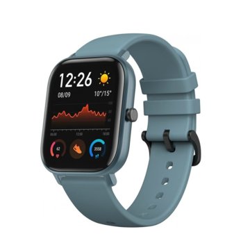 Смарт часовник Xiaomi Amazfit GTS - Blue, 1.65" (4.19 cm) AMOLED дисплей, до 14 дни живот на батерията, 12 спортни режима, 3-осен геомагнитен сензор, син | JAR Computers Xiaomi Amazfit GTS - Blue