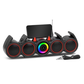 тонколона kisonli led-918 sd rgb aux черен 22317