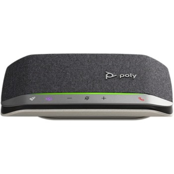 Тонколона Poly Sync 20 М USB-C (216870-01), 1.0, Bluetooth, USB-C, черна, преносима, микрофон, IP64, до 20 часа време на работа, Microsoft Teams сертифицирана | JAR Computers Poly SYNC 20 M USB-C 216870-01