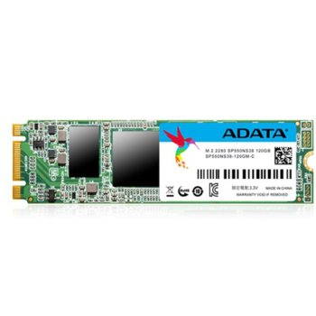 Памет SSD 120GB A-Data Premier SP550, SATA 6Gb/s, M.2 (2280) скорост на четене до 520MB/s, скорост на запис до 470MB/s | JAR Computers 120GB A-Data Premier SP550 M.2 ASP550NS38-120GM-C