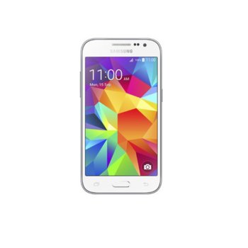 Samsung Galaxy Core Prime (SM-G360F) (бял), 4.5" (11.43 cm), четири-ядрен Cortex-A53 1.2 GHz, 1GB RAM, 8GB Flash памет (+microSD слот), 5.0 & 2.0 Mpix camera, Android, 131g | JAR Computers Samsung Galaxy Core Prime SM-G360FZWABGL