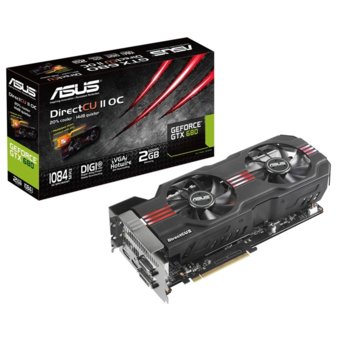 Видео карта GF GTX 680, 2GB Asus GTX680-DC2-2GD5, PCI-E 3.0, DDR5, 256bit, HDMI, 2xDVI, DisplayPort | JAR Computers GF GTX 680