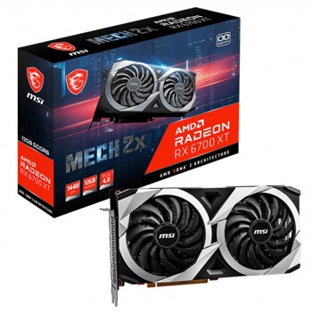 Видео карта AMD Radeon RX 6700 XT, 12GB, MSI Mech 2X OC, PCI-E 4.0, GDDR6, 192-bit, DP, HDMI | JAR Computers MSI Radeon RX 6700 XT MECH 2X 12G OC
