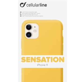 Cellular Line Sensation за iPhone 11, Жълт