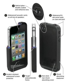 Водоустойчив калъф за iPhone 4GS - 50375